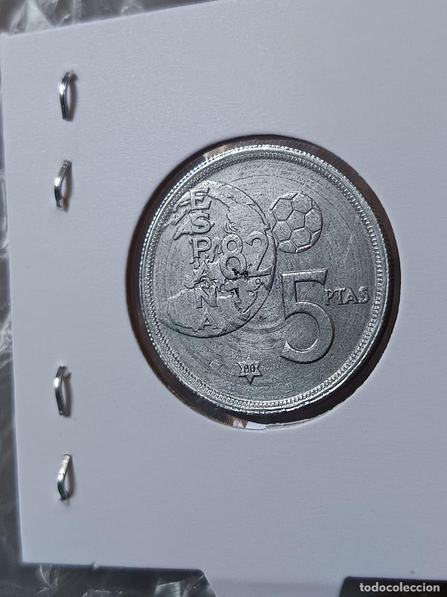 Monedas con errores: 5 pesetas 1980 cospel en aluminio raro - Foto 3