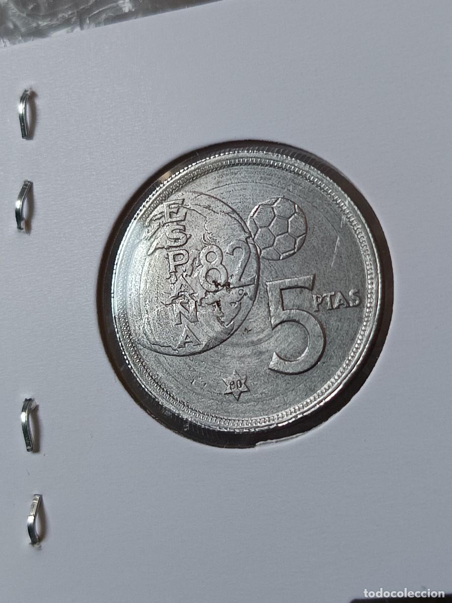 Monedas con errores: 5 pesetas 1980 cospel en aluminio raro - Foto 4