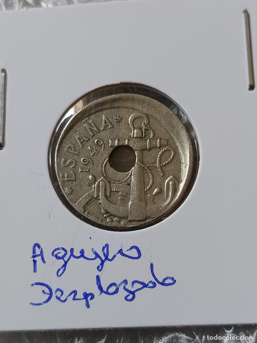 Monedas con errores: 50 c&eacute;ntimos 1949 doble error desplazada - Foto 1