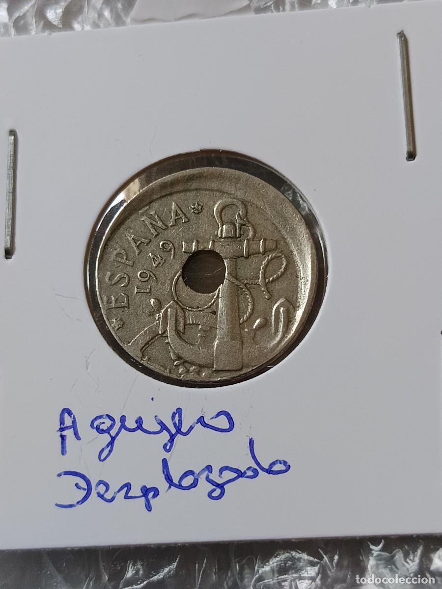 Monedas con errores: 50 c&eacute;ntimos 1949 doble error desplazada - Foto 2