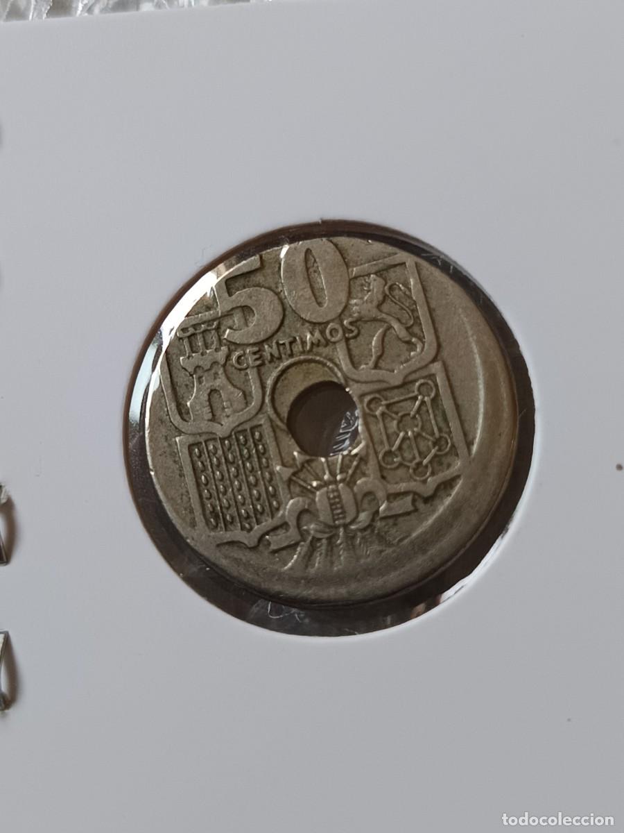 Monedas con errores: 50 c&eacute;ntimos 1949 doble error desplazada - Foto 3