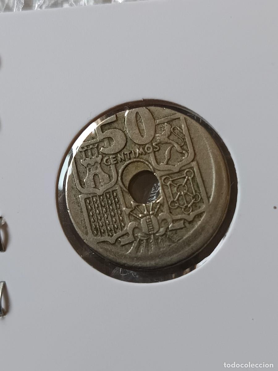 Monedas con errores: 50 c&eacute;ntimos 1949 doble error desplazada - Foto 4