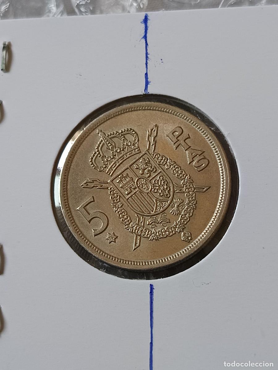 Monedas con errores: 5 pesetas 1975 reverso girado - Foto 3
