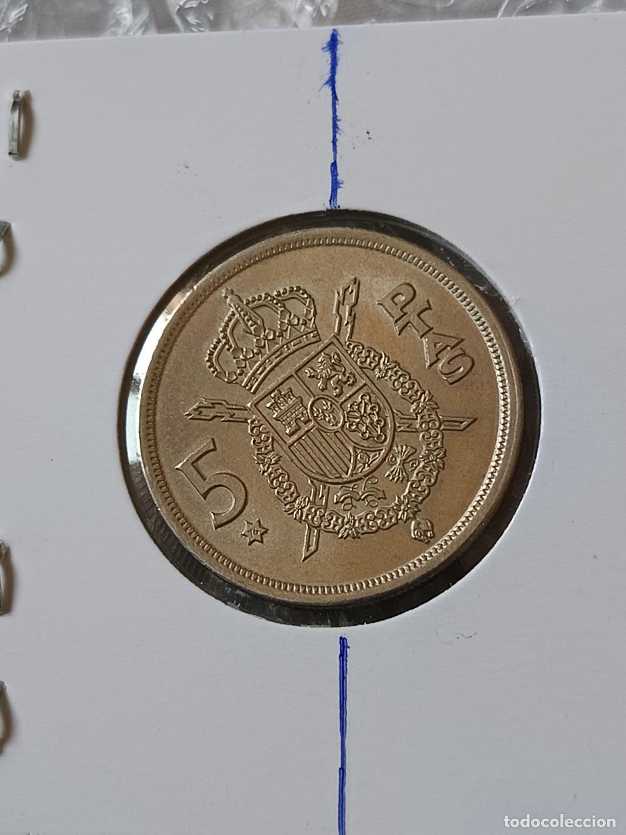 Monedas con errores: 5 pesetas 1975 reverso girado - Foto 4