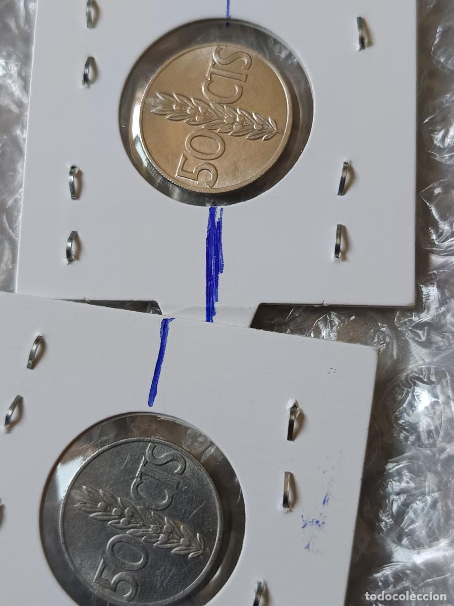 Monedas con errores: 2 monedas 50 c&eacute;ntimos 1966 reverso girado - Foto 7