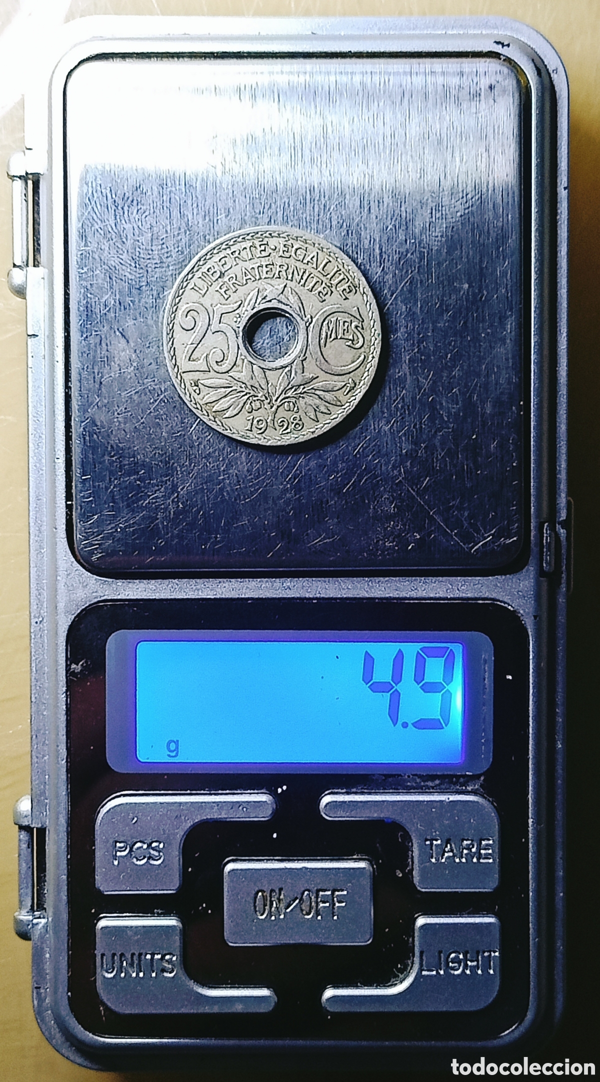 Monedas con errores: Moneda Francia-1928- RARO ERROR - Foto 10