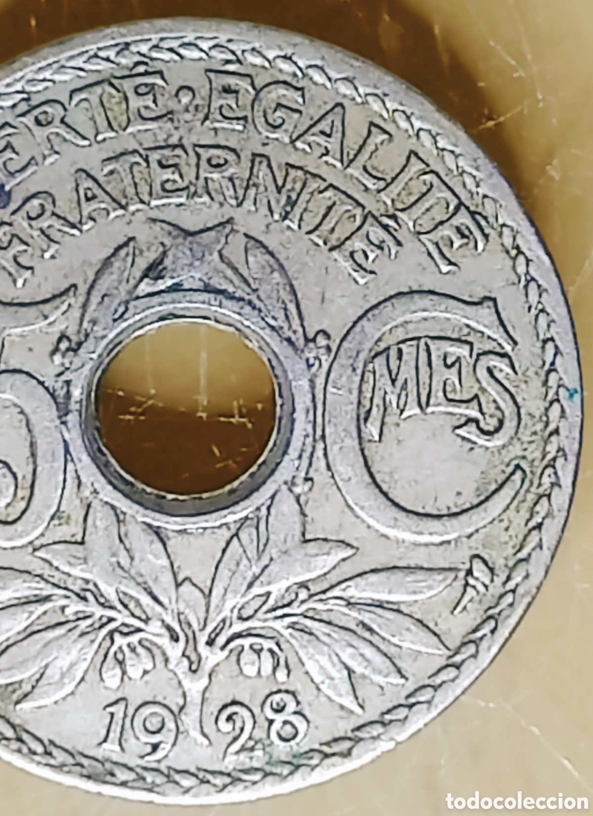 Monedas con errores: Moneda Francia-1928- RARO ERROR - Foto 14