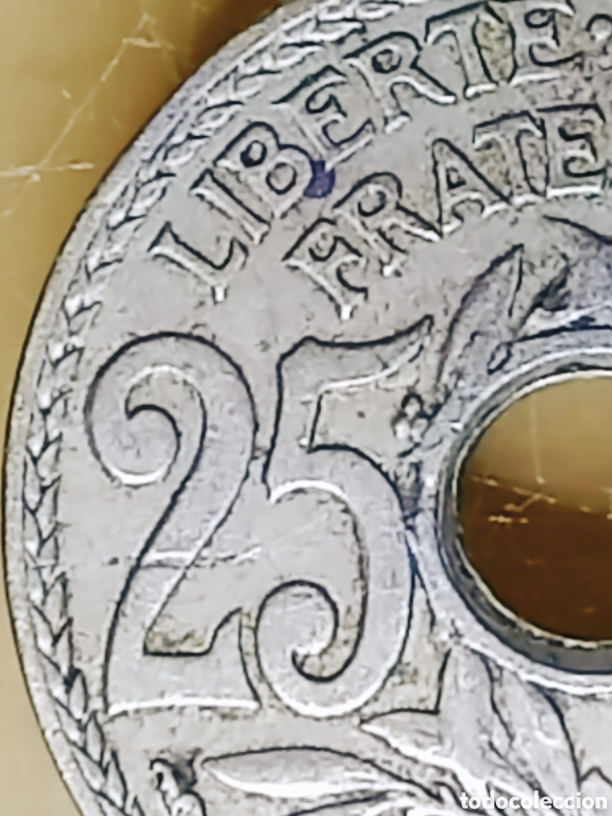Monedas con errores: Moneda Francia-1928- RARO ERROR - Foto 16