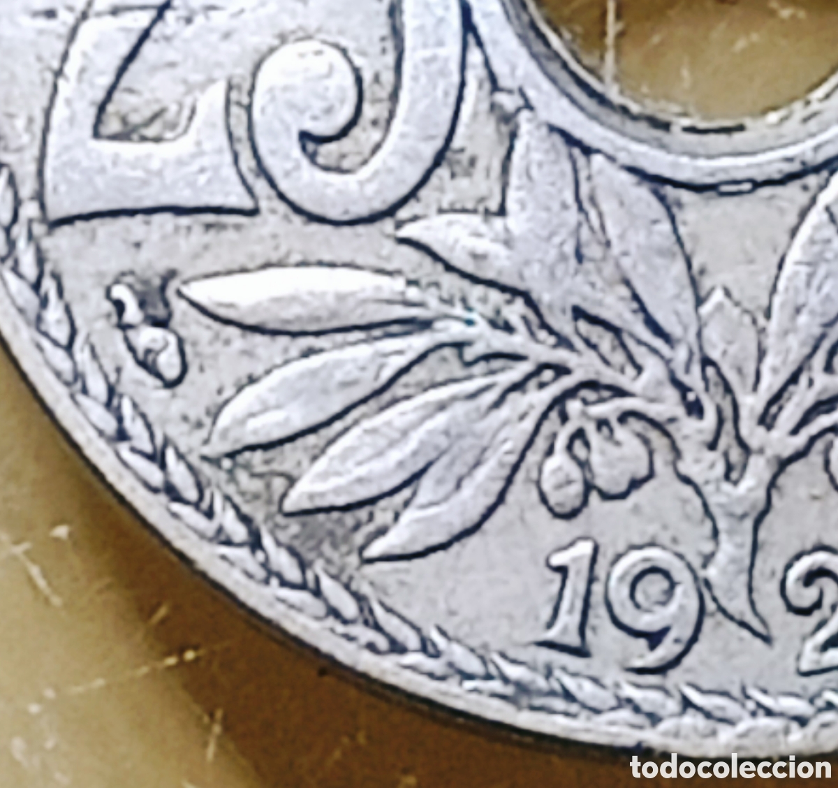 Monedas con errores: Moneda Francia-1928- RARO ERROR - Foto 25