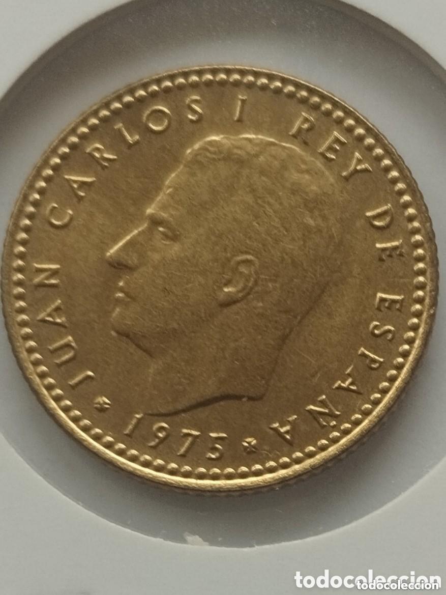 Monedas con errores: MONEDA DE 1 PESETA 1975 ESTRELLA 78 VARIANTE INGLESA - Foto 2
