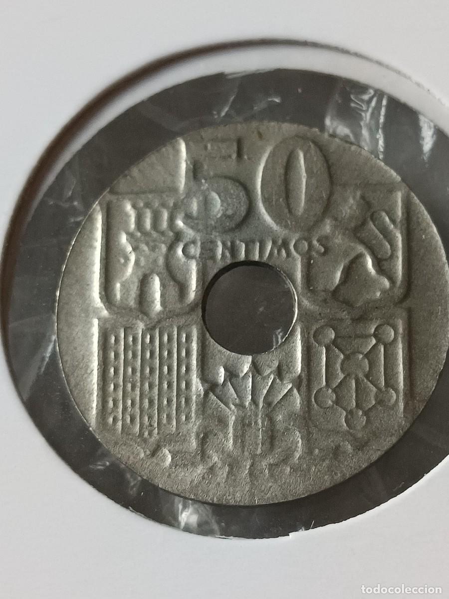 Monedas con errores: Monedas 50 c&eacute;ntimos 1949 error peso 1,82 gramos - Foto 3