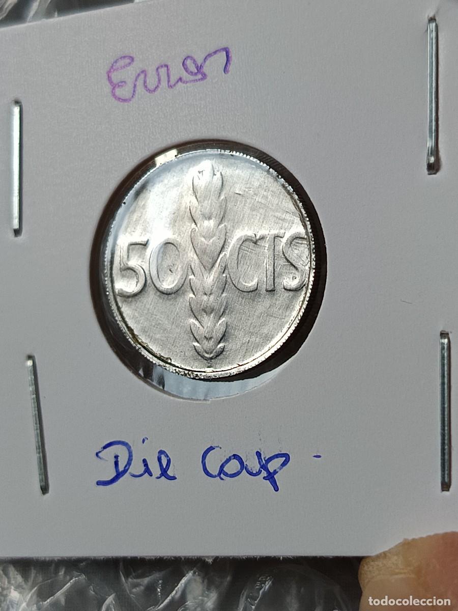 Monedas con errores: 50 c&eacute;ntimos 1975 error die cap - Foto 1