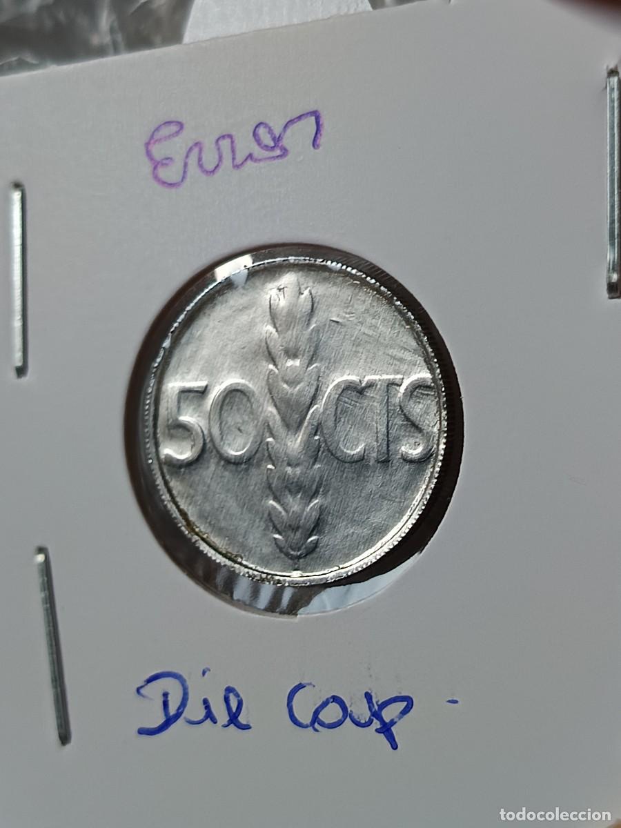 Monedas con errores: 50 c&eacute;ntimos 1975 error die cap - Foto 4