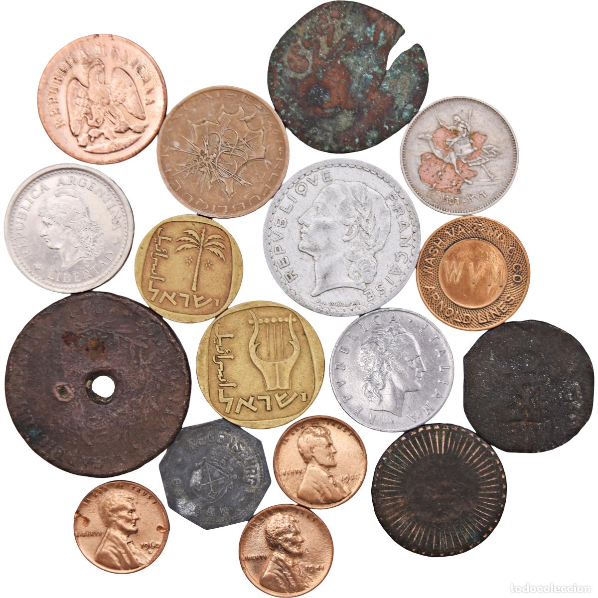 Monedas con errores: Monedas antiguas - Conjunto de 17