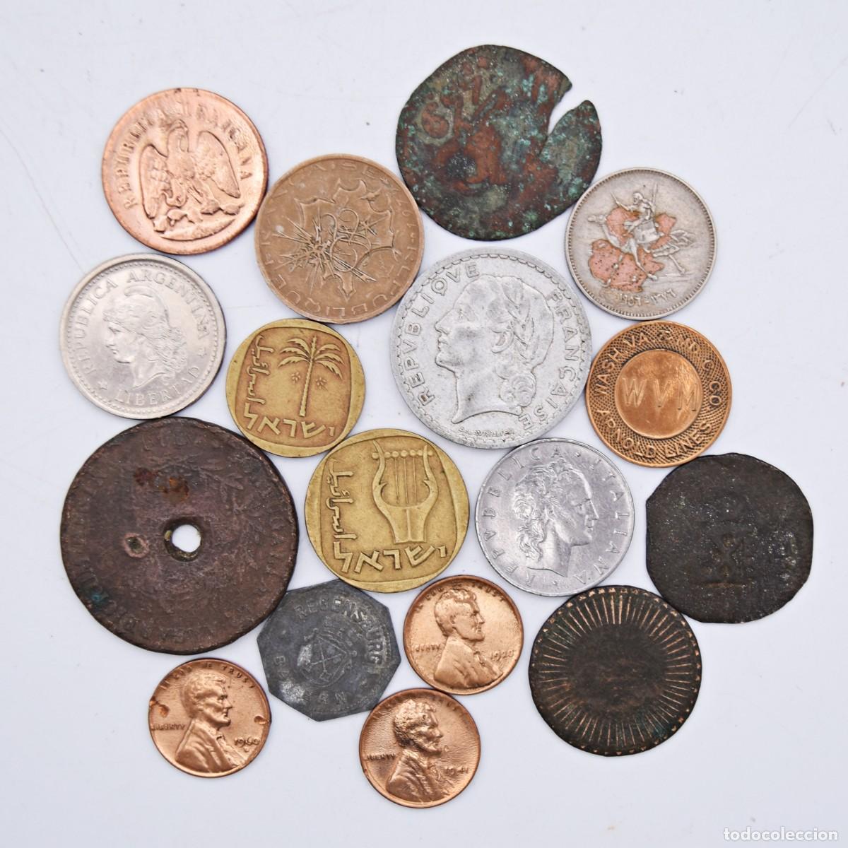 Monedas con errores: Monedas antiguas - Conjunto de 17 - Foto 3