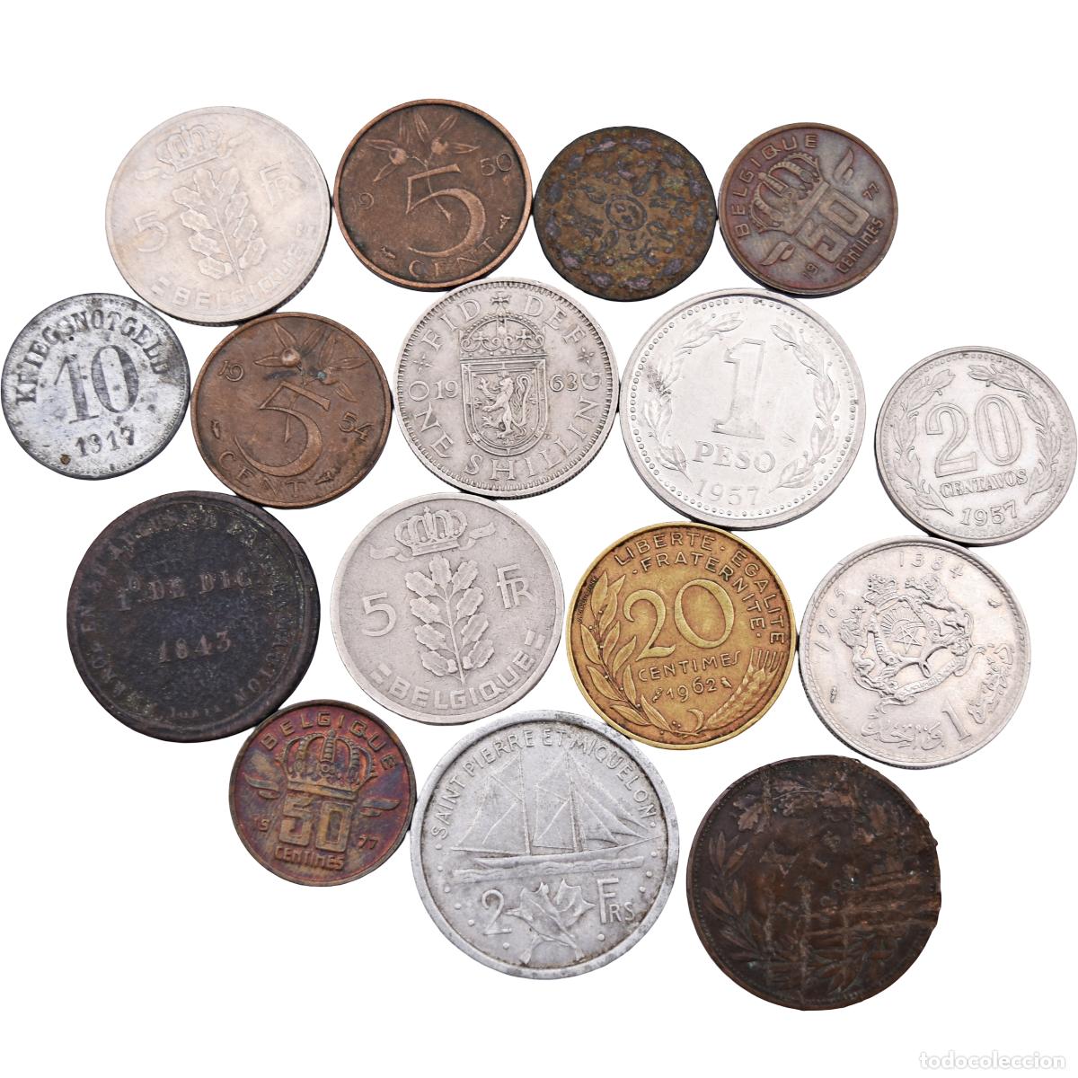 Monedas con errores: Monedas antiguas - Conjunto de 16