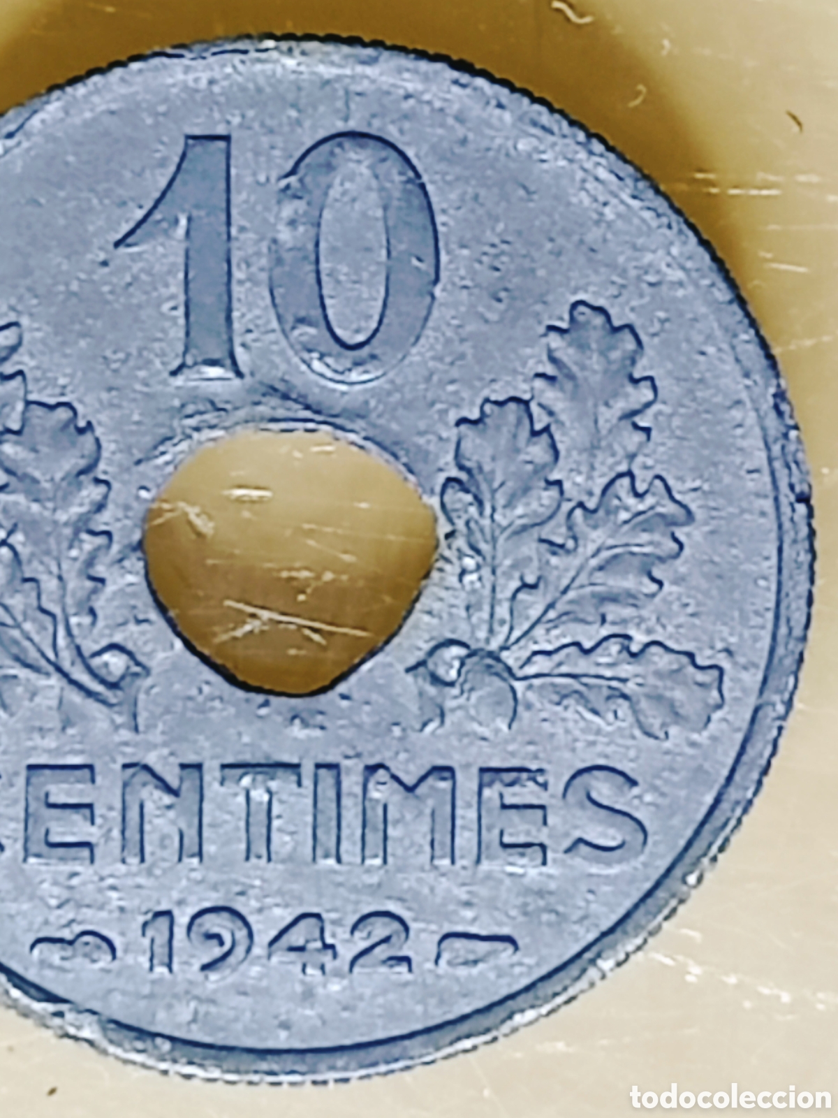 Monedas con errores: Moneda Francia (1942) error m&uacute;ltiple - Foto 5