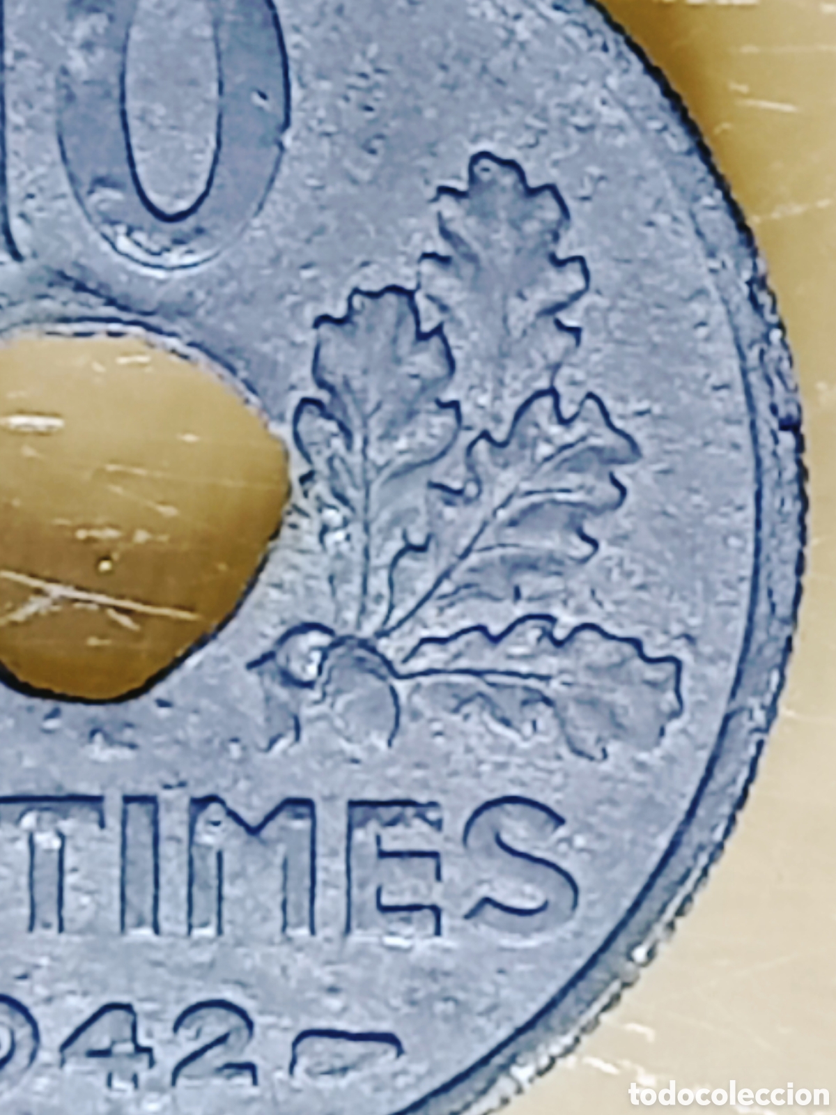 Monedas con errores: Moneda Francia (1942) error m&uacute;ltiple - Foto 6