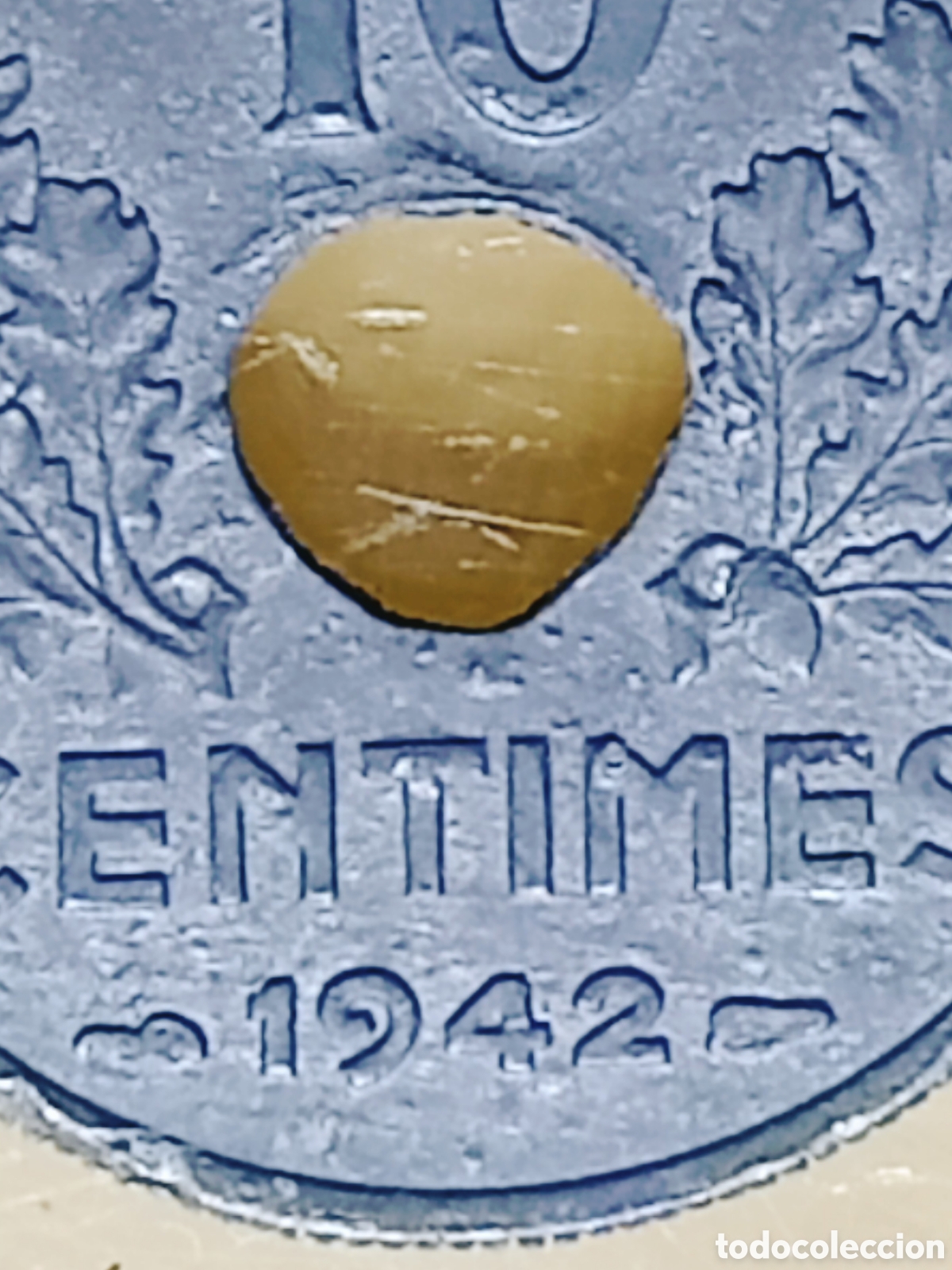 Monedas con errores: Moneda Francia (1942) error m&uacute;ltiple - Foto 7