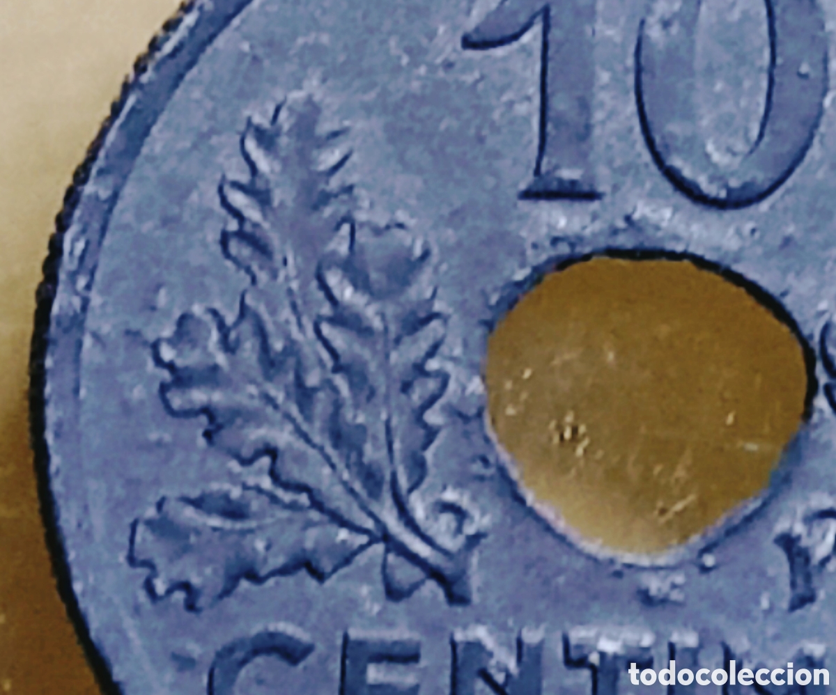 Monedas con errores: Moneda Francia (1942) error m&uacute;ltiple - Foto 11