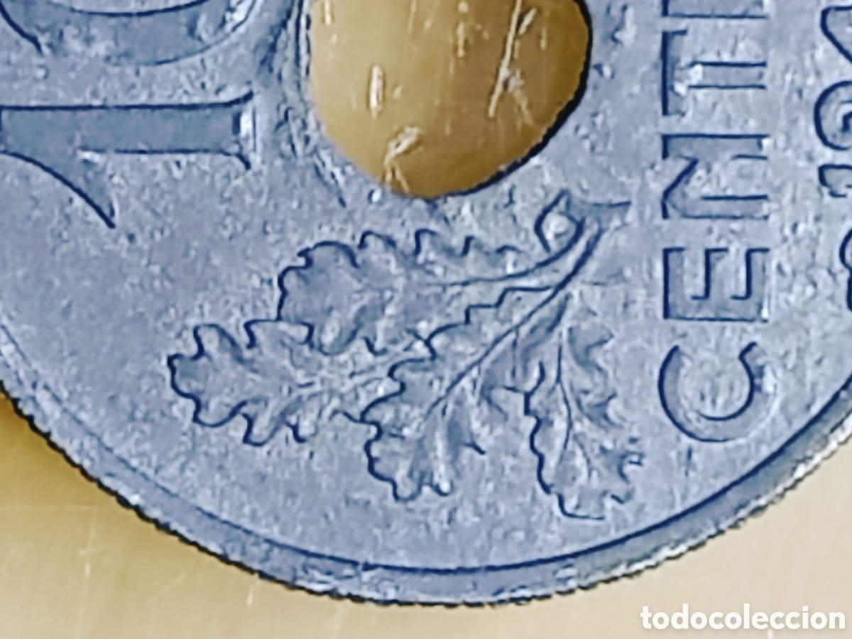 Monedas con errores: Moneda Francia (1942) error m&uacute;ltiple - Foto 16