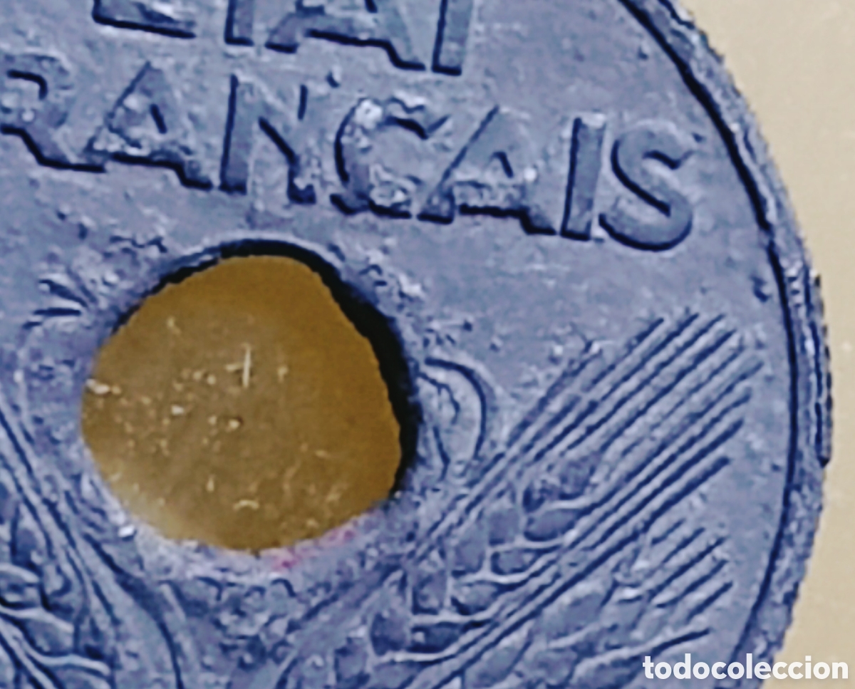 Monedas con errores: Moneda Francia (1942) error m&uacute;ltiple - Foto 18