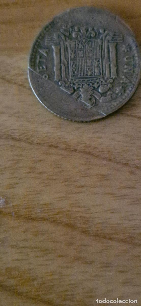 Monedas con errores: ERROR DE ACU&Ntilde;ACION MONEDA 1 PESETA FRANCO CON ERROR/FALLO DE ACU&Ntilde;ACION - Foto 7