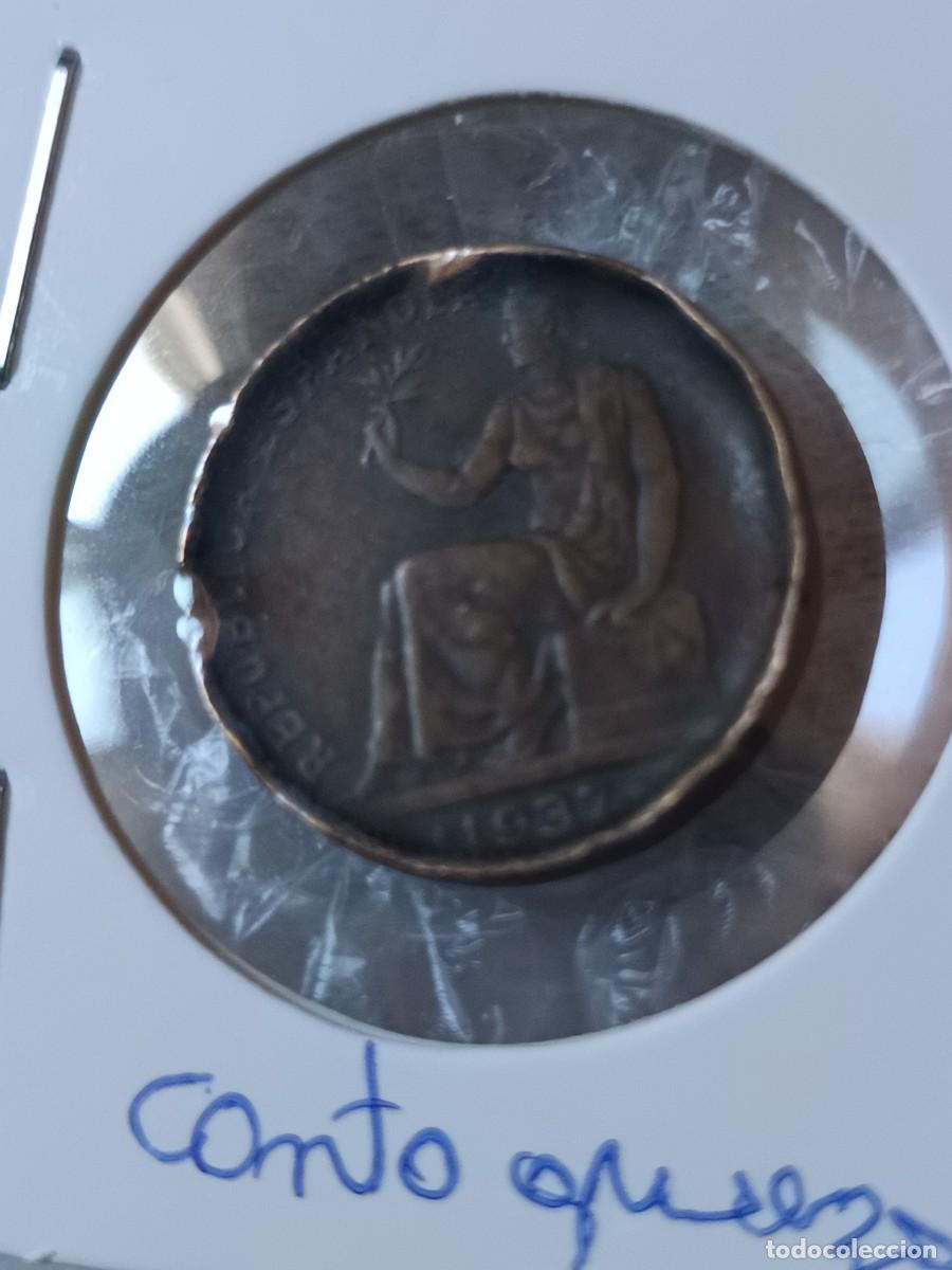 Monete con errori: 50 c&eacute;ntimos 1937 canto grueso