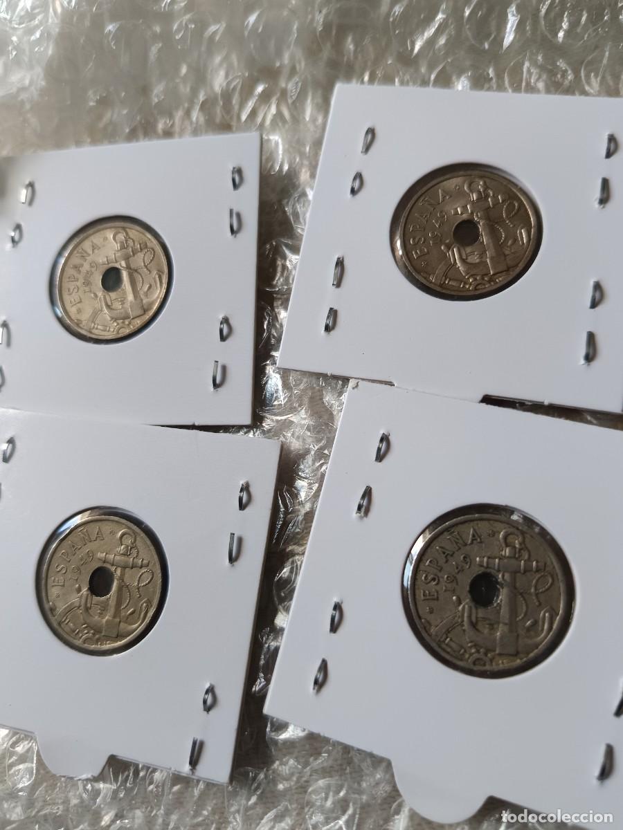 Monedas con errores: Lote de 4 monedas flechas invertidas 50 c&eacute;ntimos 1949 - Foto 4