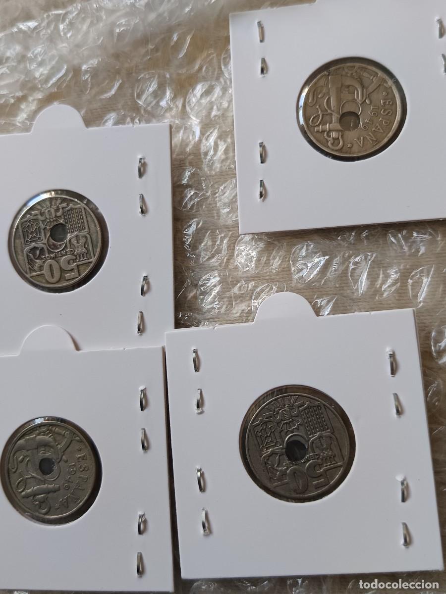Monedas con errores: 4 monedas 50 c&eacute;ntimos agujero desplazada - Foto 3