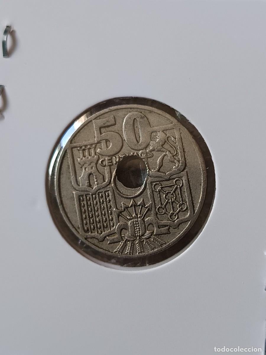 Monedas con errores: 4 monedas 50 c&eacute;ntimos agujero desplazada - Foto 7