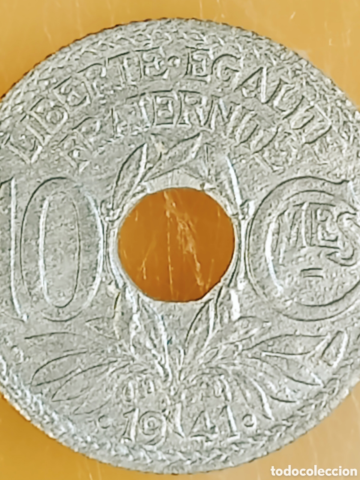 Monedas con errores: Moneda Francia(1941) Error M&uacute;ltiple - Foto 3