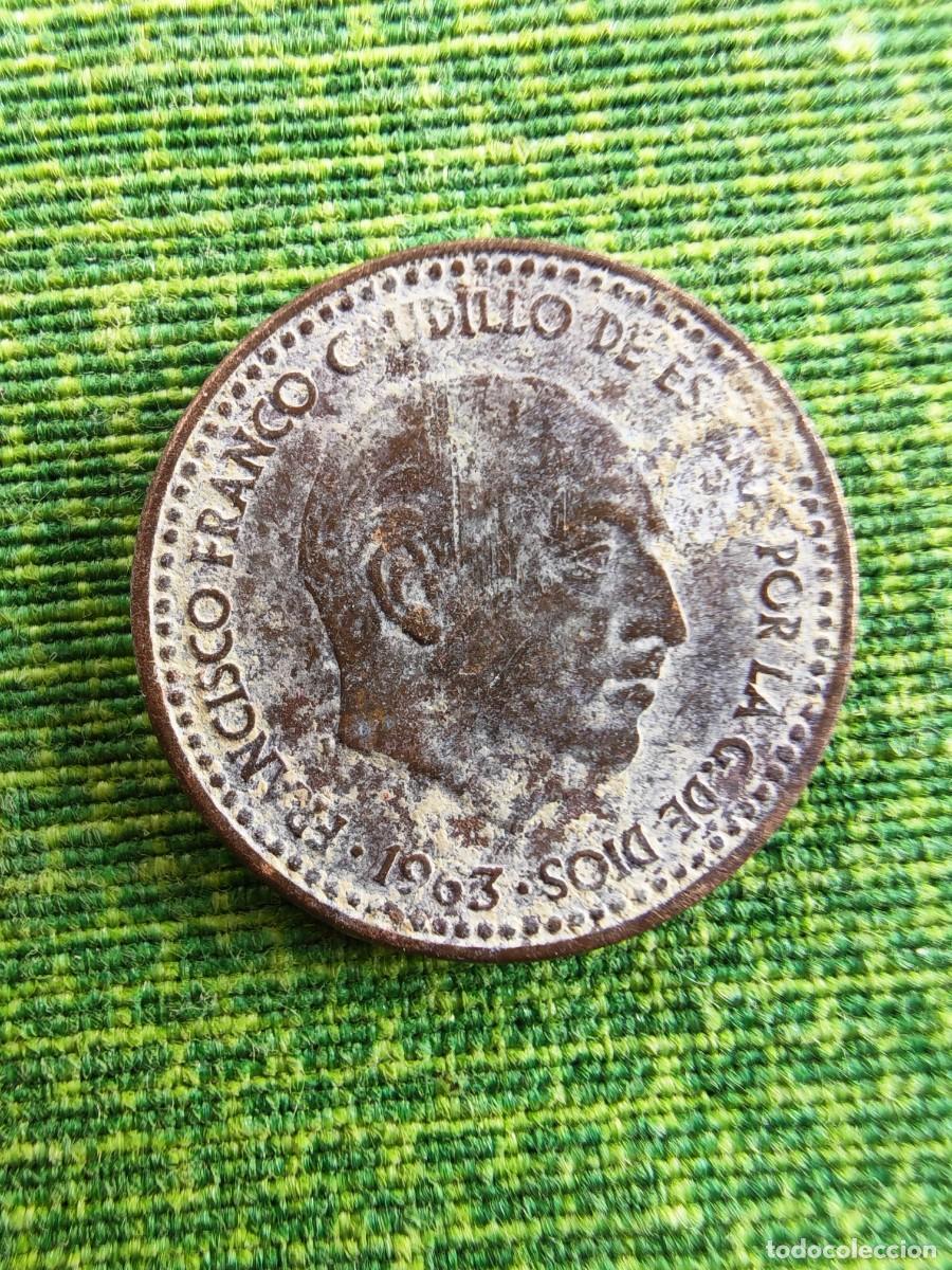 M&uuml;nzen mit Fehlern: Moneda, Espa&ntilde;a, 1 Peseta, 1963