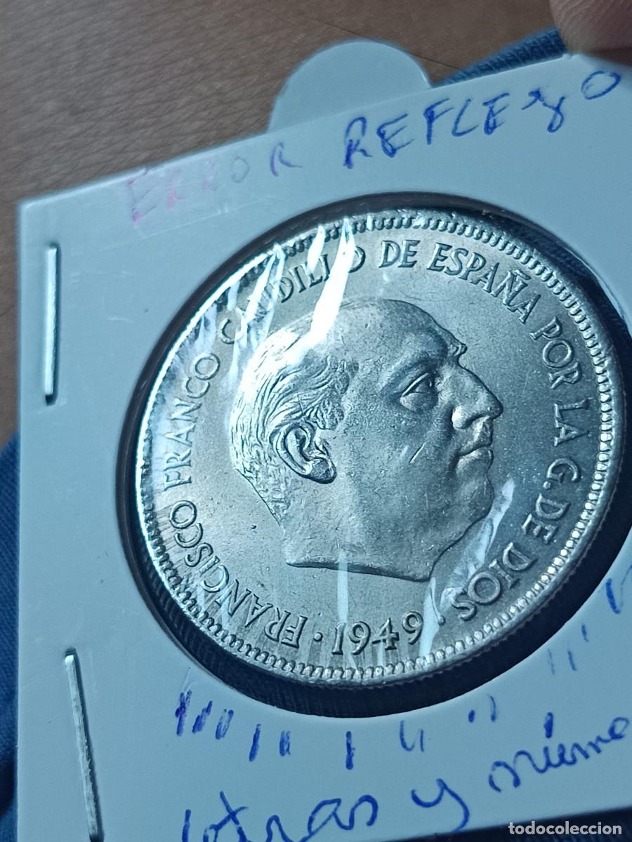 Monedas con errores: 3 monedas de 100 pesetas 1966 plata error - Foto 23