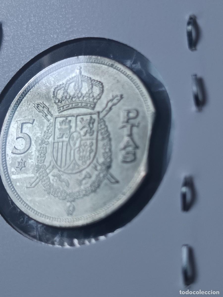 Monedas con errores: Lote 4 monedas 1 pesetas y 5 pesetas segmentadas - Foto 4