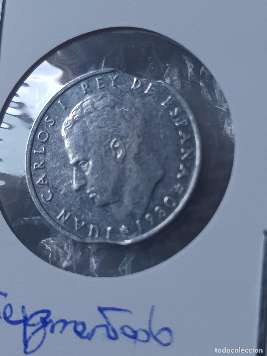 Monedas con errores: Lote 4 monedas 1 pesetas y 5 pesetas segmentadas - Foto 6