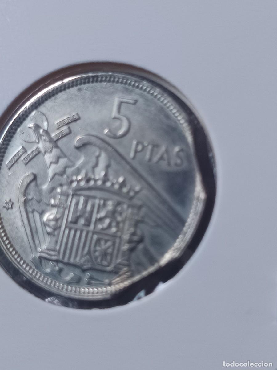 Monedas con errores: Lote 4 monedas 1 pesetas y 5 pesetas segmentadas - Foto 11