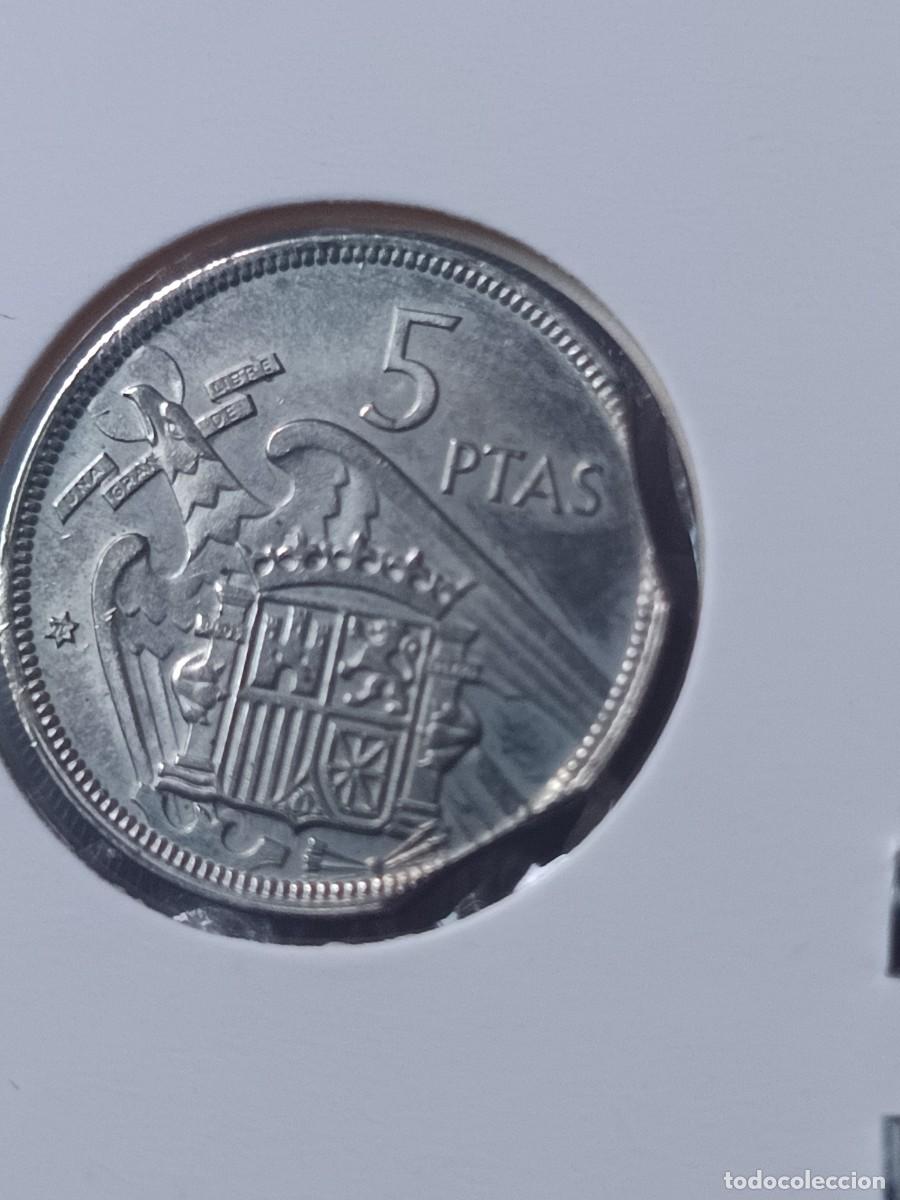 Monedas con errores: Lote 4 monedas 1 pesetas y 5 pesetas segmentadas - Foto 12