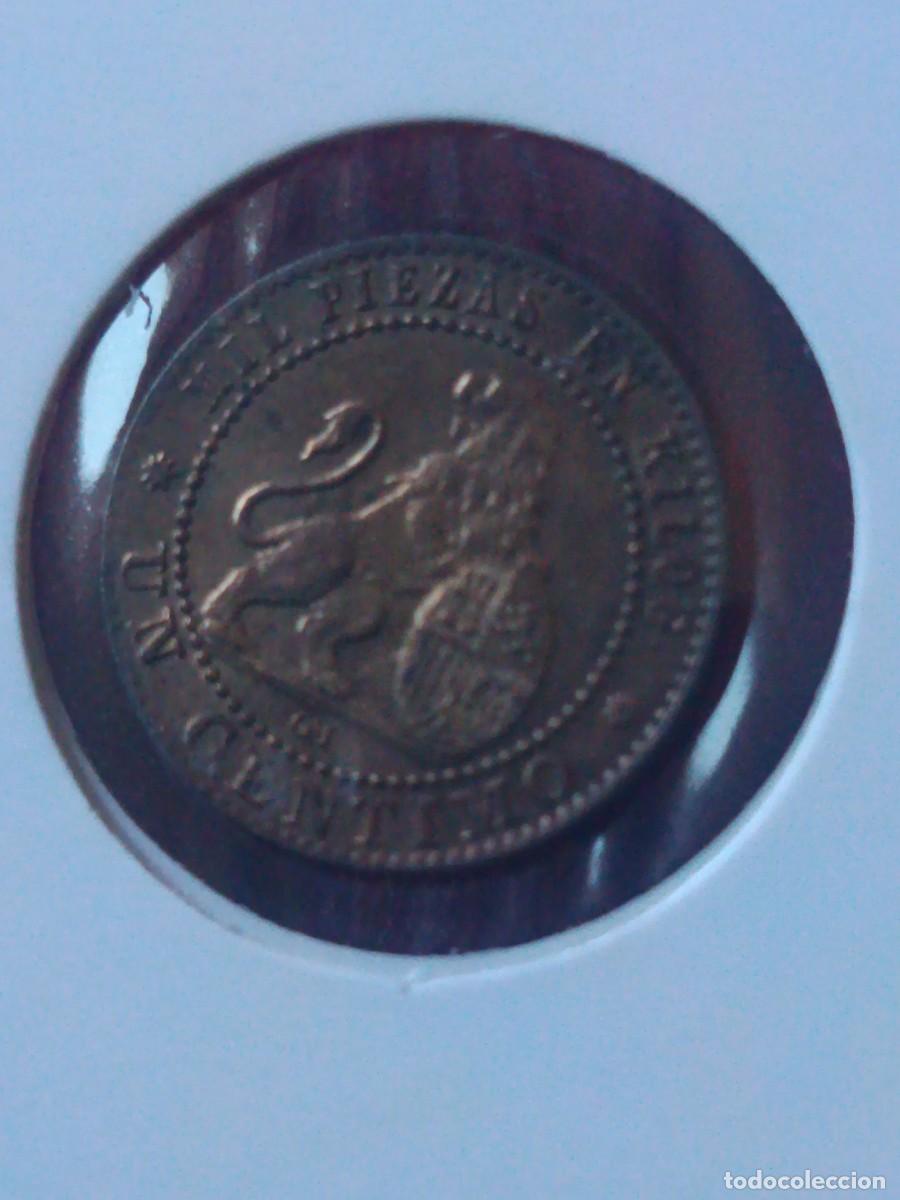 Monedas con errores: Monedas 1 c&eacute;ntimo 1870 con repinte - Foto 2