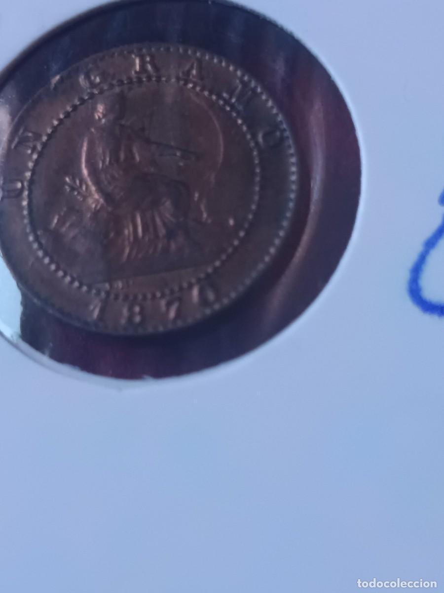 Monedas con errores: Monedas 1 c&eacute;ntimo 1870 con repinte - Foto 4