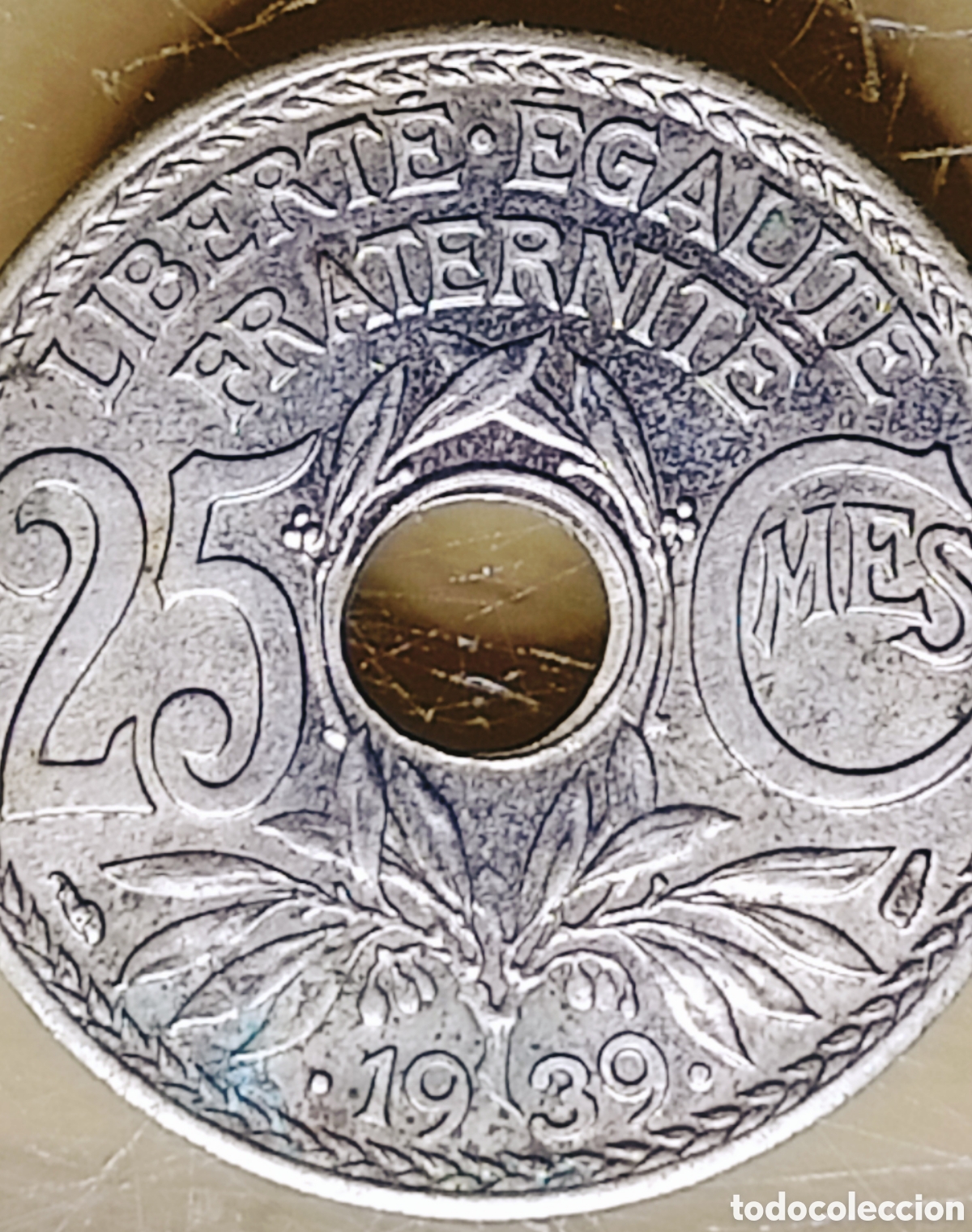 Monedas con errores: Moneda Francia-1939 (error de acu&ntilde;aci&oacute;n) - Foto 4