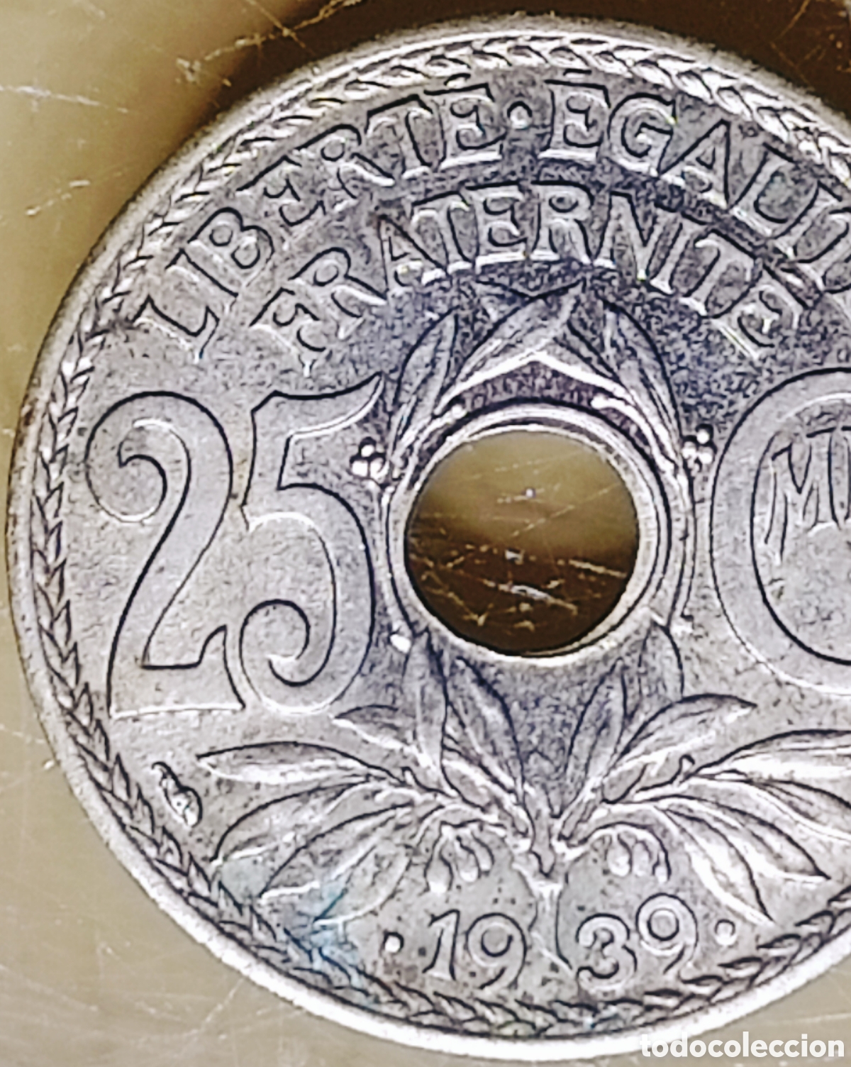 Monedas con errores: Moneda Francia-1939 (error de acu&ntilde;aci&oacute;n) - Foto 5