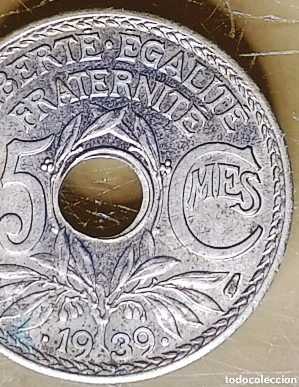 Monedas con errores: Moneda Francia-1939 (error de acu&ntilde;aci&oacute;n) - Foto 6