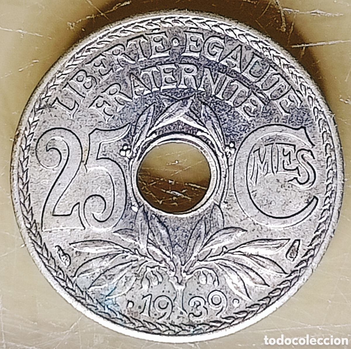 Monedas con errores: Moneda Francia-1939 (error de acu&ntilde;aci&oacute;n) - Foto 1