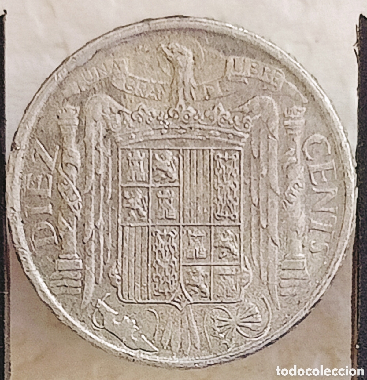 Monedas con errores: Moneda Espa&ntilde;a (1945) error severo - Foto 2