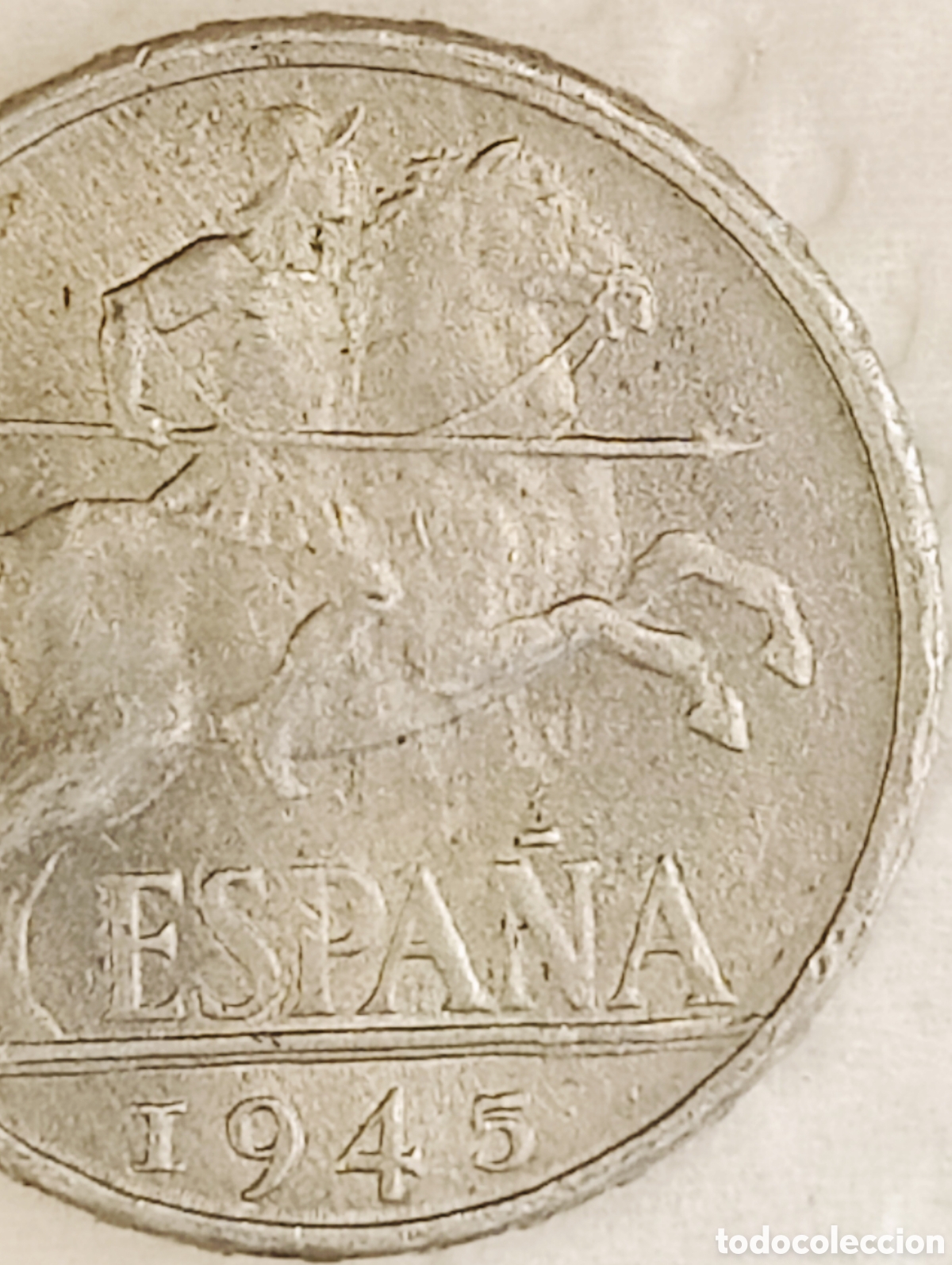 Monedas con errores: Moneda Espa&ntilde;a (1945) error severo - Foto 5