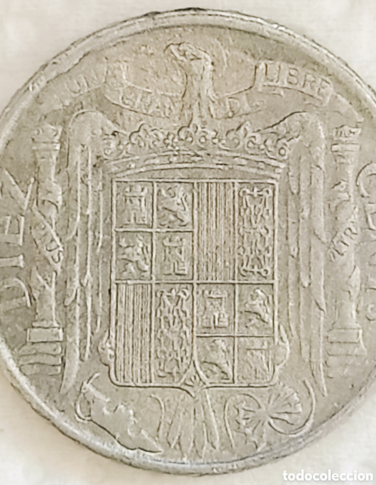 Monedas con errores: Moneda Espa&ntilde;a (1945) error severo - Foto 6