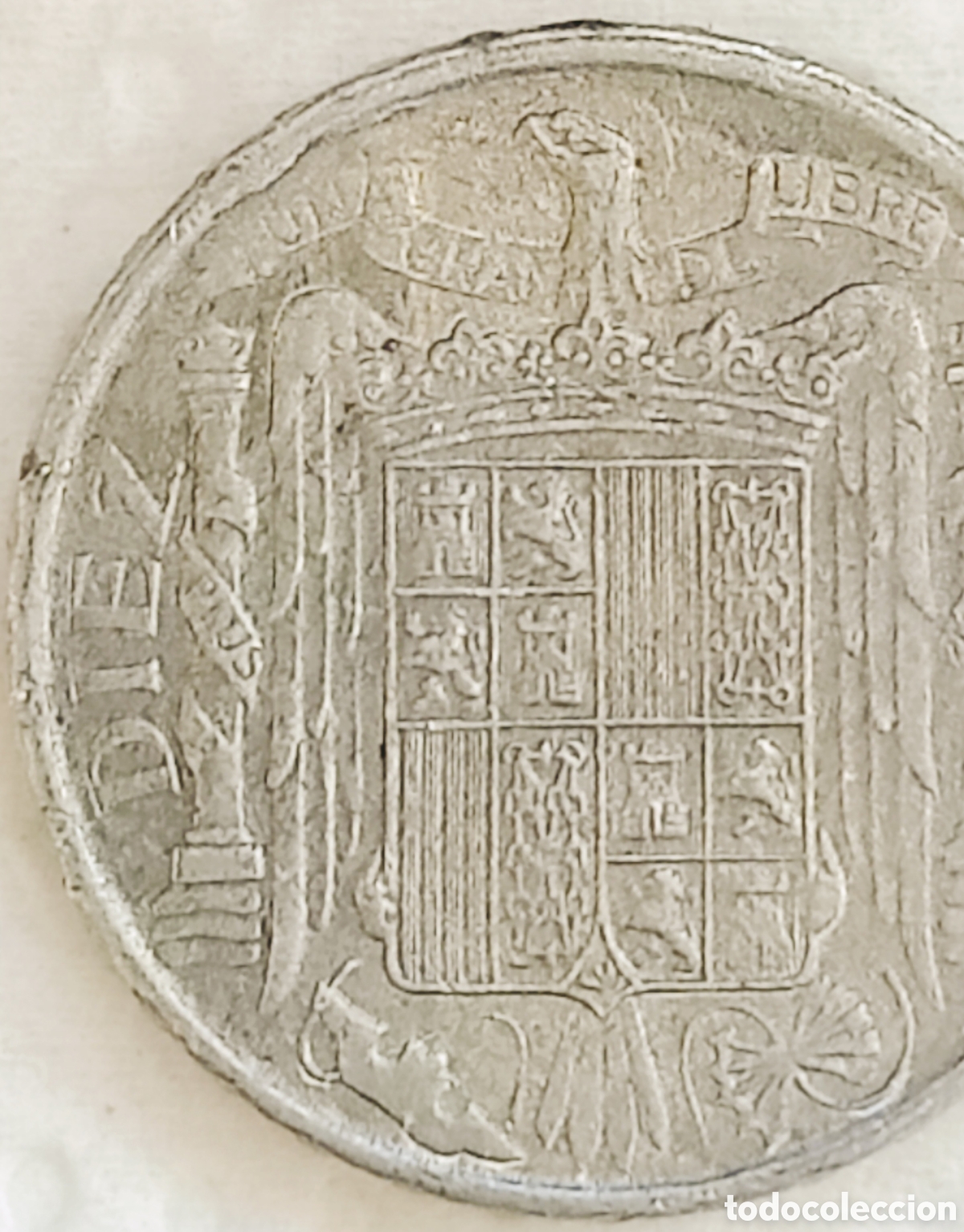 Monedas con errores: Moneda Espa&ntilde;a (1945) error severo - Foto 7