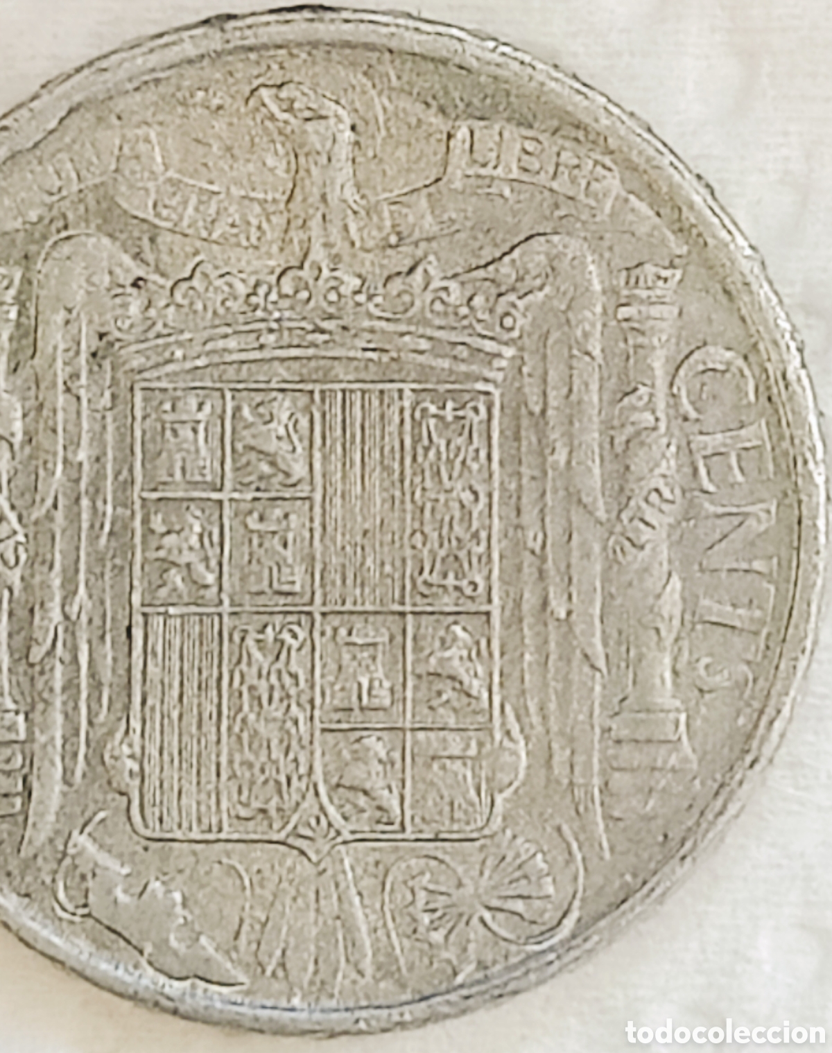 Monedas con errores: Moneda Espa&ntilde;a (1945) error severo - Foto 8