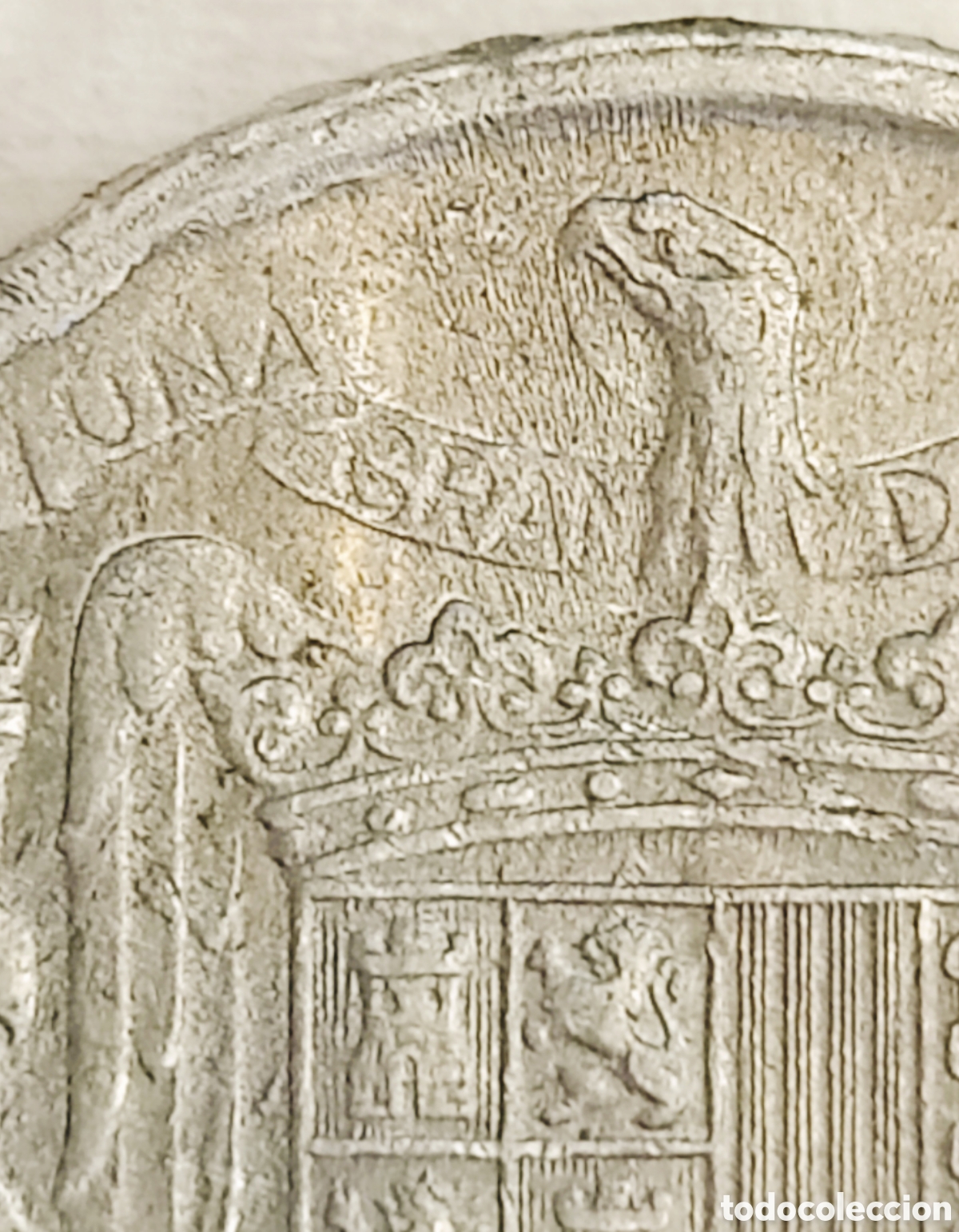 Monedas con errores: Moneda Espa&ntilde;a (1945) error severo - Foto 12